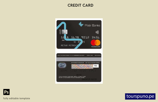 lista para imprimir plantilla de mastercard de Serbia Mobi Bank